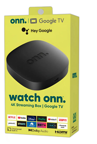 [PR40025ONN0001] ONN UHD STREAMING 4K 2GB RAM CONTROL REMOTO CONTROL DE VOZ NEGRO