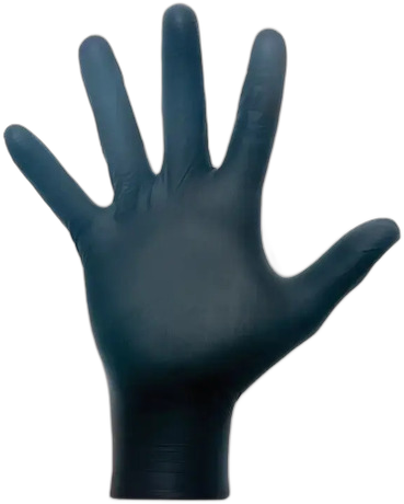 [PR60005MED0006] GUANTES DESCARTABLES ANTIDESLIZANTES COLOR NEGRO DE NITRILO EN PACK DE 100 UNIDADES TALLE M