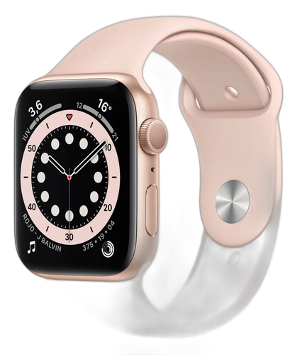 [PR10040APP0010] APPLE WATCH SERIES 6 44MM GOLD ALUMINIUM CASE WITH PINK SAND SPORT BAND GPS MODELO M00E3LL/A