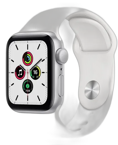 [PR10040APP0016] APPLE WATCH SE 40MM SILVER ALUMINIUM WHITE SAND SPORT BAND GPS MODELO MYDM2LLA