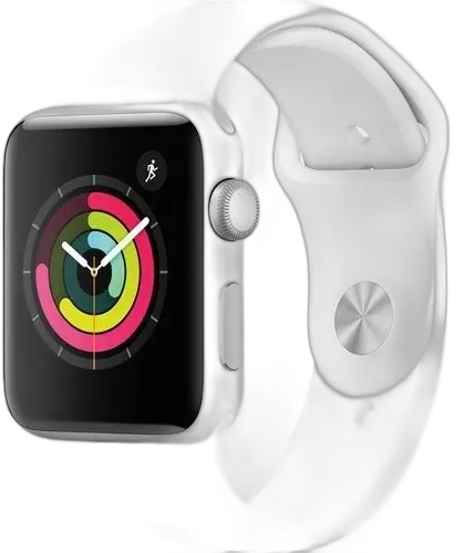[PR10040APP0023] APPLE WATCH SERIES 3 42MM SILVER ALUMINIUM WHITE SPORT BAND GPS MODELO MTF22LLA