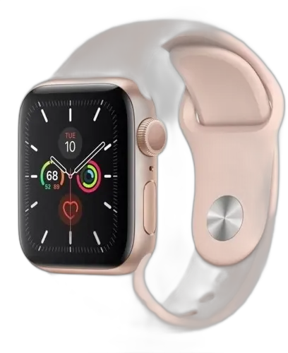 [PR10040APP0024] APPLE WATCH SERIES 5 40MM GOLD ALUMINIUM PINK SAND SPORT BAND CEL MODELO MWWP2LLA