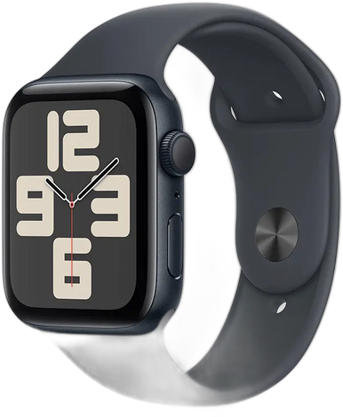 APPLE WATCH SE 44MM SPACE GRAY ALUMINIUM CASE MIDNIGHT SPORT BAND M/L MODELO MKQ63LL/A