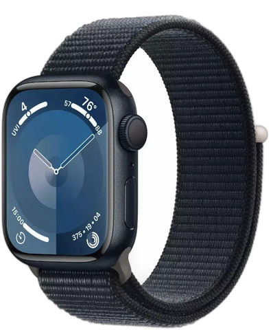 APPLE WATCH SERIES 9 GPS 45MM MIDNIGHT ALUMINIUM CASE WITH MIDNIGHT SPORT BAND (M/L) MR9C3LL/A