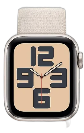APPLE WATCH SE 2 GEN 40MM STARLIGHT ALUMINUM CASE WITH STARLIGHT SPORTLOOP S/M STARLIGHT MR9W3LL