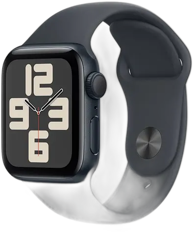 APPLE WATCH SE 2 GEN 40MM MIDNIGHT ALUMINUM CASE AL MID SPORTBAND M/L MXEK3LL/A