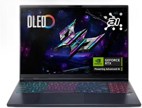 ACER PREDATOR HELIOS NEO GAMING LAPTOP, INTEL CORE ULTRA 9 275HX, 16GB RAM MEMORY, 1TB SOLID STATRE DRIVE, NVIDIA GEFORCE RTX 5060 8GB VRAM,  16.0" WINDOWS 11