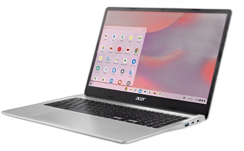 [PR20050ACE0016] ACER CHROMEBOOK 315 15.6" N4500 4GB RAM 64GB PURE SILVER