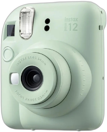 [PR05020FUJ0022] FUJIFILM INSTAX MINI 12 INSTANT FILM CAMERA MINT GREEN + ROLLO 20 FOTOS