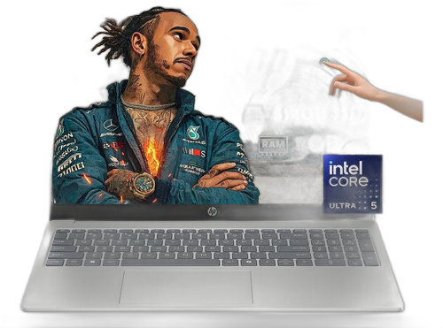 HP 15.6 INCH FHD IPS TOUCH WINDOWS LAPTOP INTEL CORE™ ULTRA 5 125H 8GB 512GB SSD NATURAL SILVER
