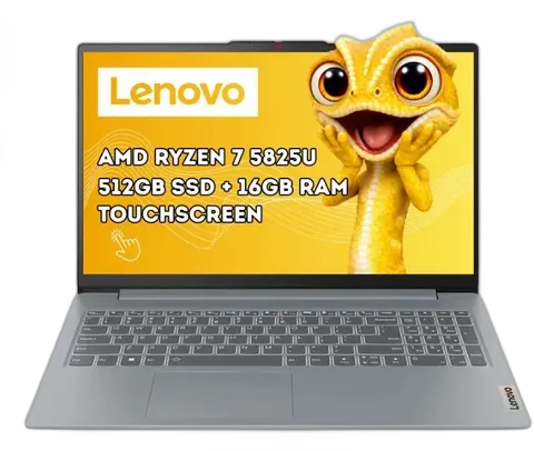 LENOVO IDEAPAD SLIM 3 15.6" R7-5825U 16GB RAM 512GB SSD ARCTIC GREY