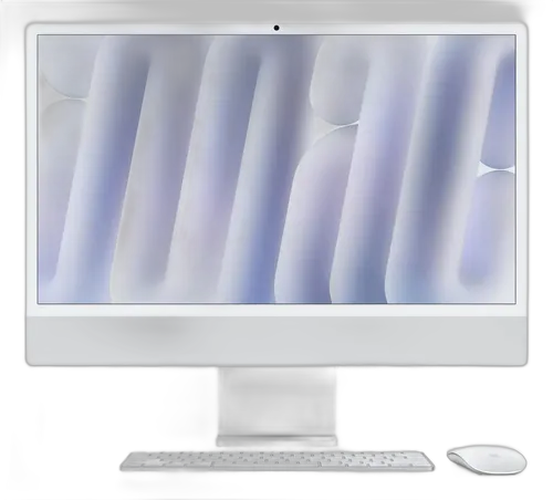 APPLE 24-INCH IMAC WITH RETINA 4.5K M4/10‑CORE CPU/10‑CORE GPU/24GB/512GB - SILVER MCR24LL/A