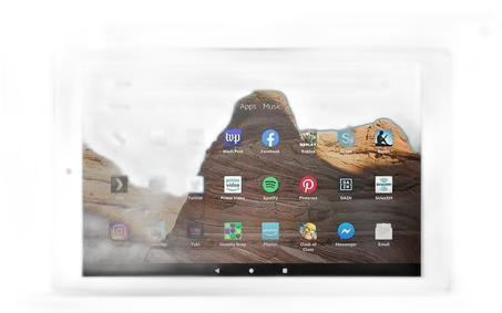 AMAZON FIRE HD10 10.1" HD DISPLAY 3GB RAM 32GB SSD WITH ALEXA - WHITE