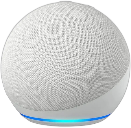 AMAZON ECHO DOT 5TH GEN CON ASISTENTE VIRTUAL ALEXA GLACIER WHITE