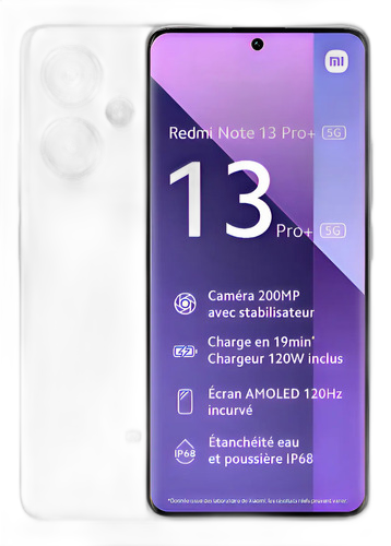 [PR10005XIA0001] XIAOMI REDMI NOTE 13 PRO+ (5G) 8GB 256GB MOONLIGHT WHITE X MODELO X-NOTE13PRO+256WHITE